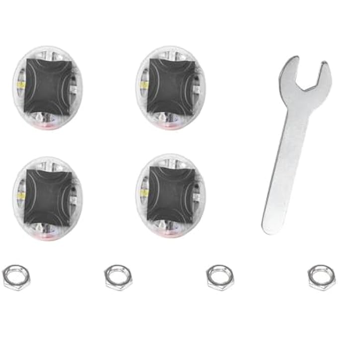 Azonee Car Tire Hub Light Colorful Flashing Led Valve Cover Light With Motion Sensor Solar Powered Waterproof Tire Light Valve Cap For Truck Bicycle Motorcycle Auto Accessories 4Pcs - Image 1