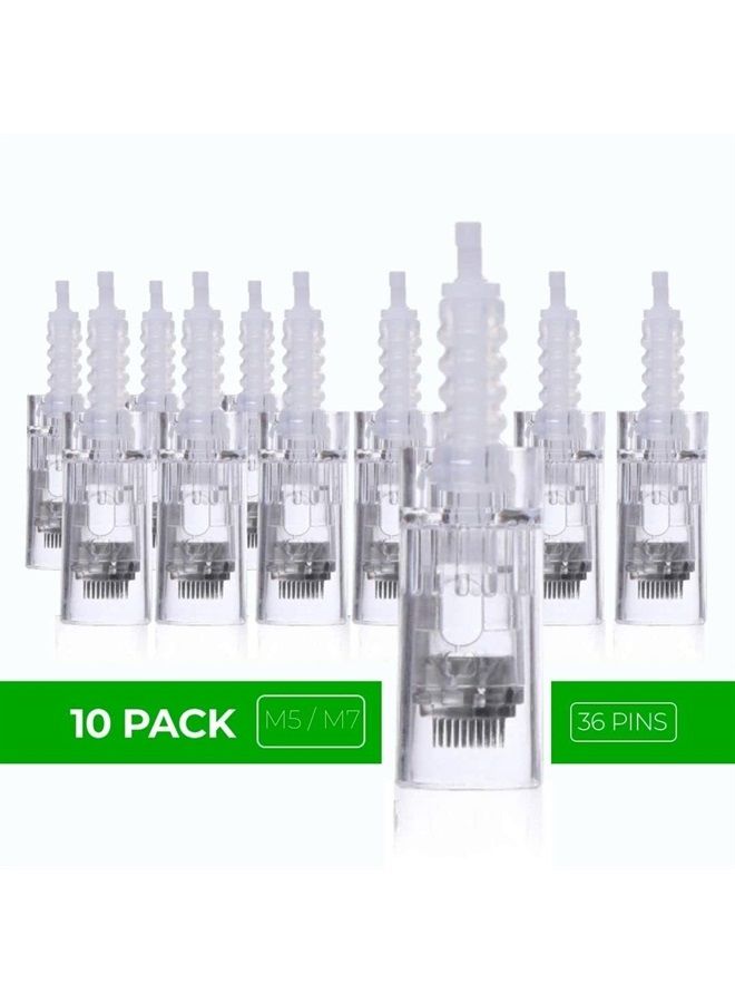 ModiX Dr. Pen Ultima M5 M7 Replacement Cartridges - (10 PACK) - 36 Pins (0.25mm) Bayonet Slot - Disposable Replacement Parts - Image 3
