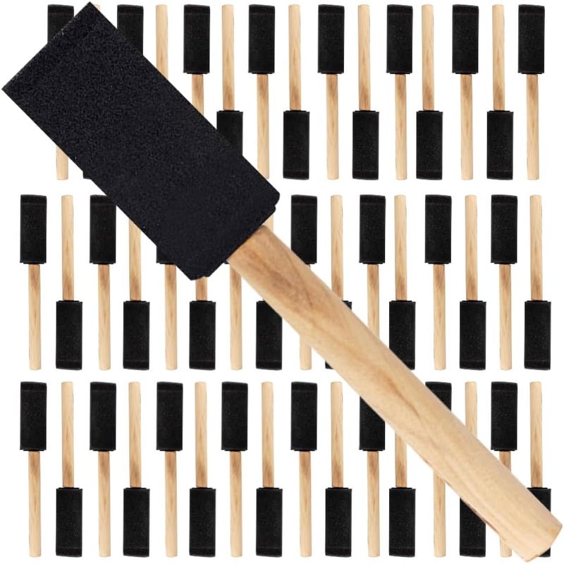 Pro-Grade Pro Grade - Foam Brushes - 1 Inch 48 Piece Foam Brush Set - Image 1