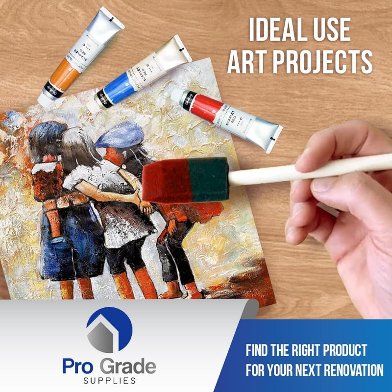 Pro-Grade Pro Grade - Foam Brushes - 1 Inch 48 Piece Foam Brush Set - Image 5