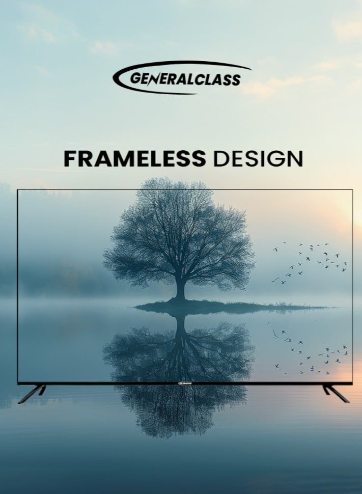 GENERAL CLASS General Class 32 Inch Frameless Smart TV 32US8000, Android 14 System, LED Full HD, 8GB Storage + 1GB RAM, 2 USB & 3 HDMI Ports, Dual 8W Speakers, Modern Design for Immersive High-Definition Viewing Experience  - Image 1