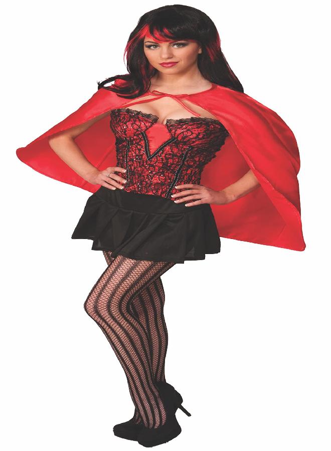 Forum Novelties Fantasy Cape Costume Accessory, Red, One Size - Image 4