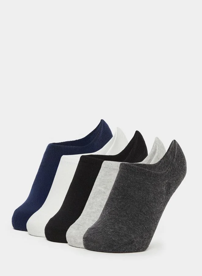 ستايلي Styli Set of 5 - Breathable No Show Socks