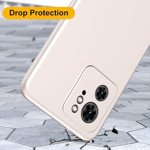 DIZORO Microfiber Candy Case Compatible for Motorola Edge 40 Smooth Touch Cushion Liquid Soft Silicone Gel Rubber Phone Cases Non-Slip Full Body Protective Shockproof Back Cover (Stone Grey) - Image 3