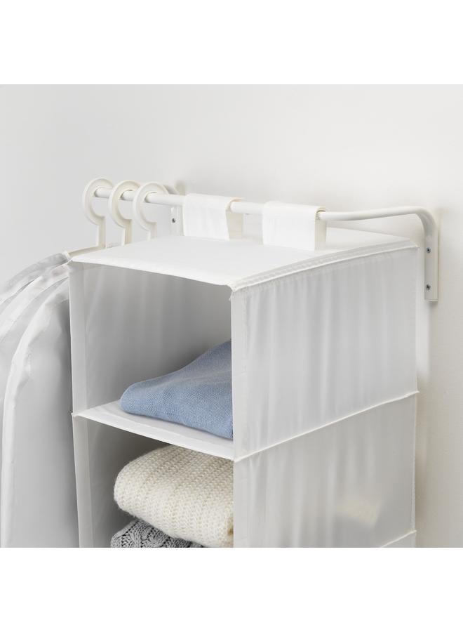 erorex Clothes bar, white, 60-90 cm - Image 5