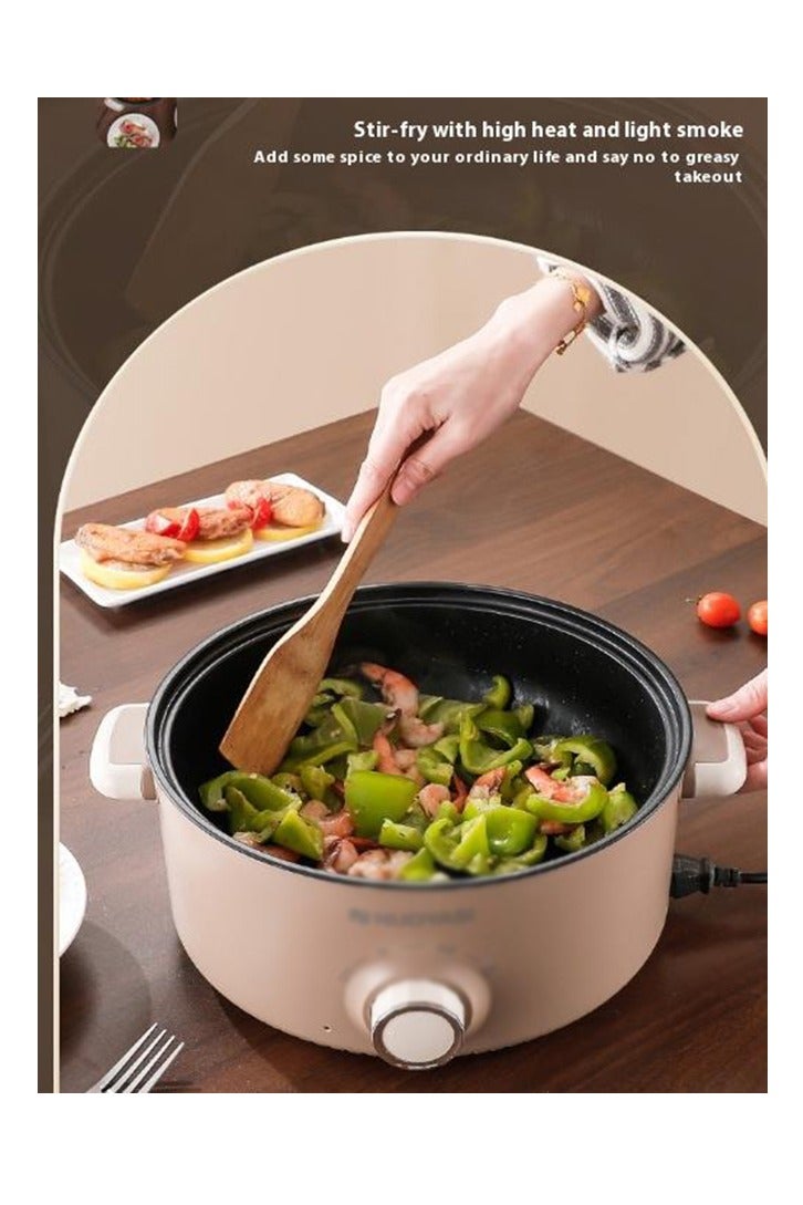 Arabest Household electric cooking pot for 1-2 people, multifunctional electric frying pan, electric hot pot, large capacity electric steaming and cooking integrated pot, with three adjustable levels - Image 3