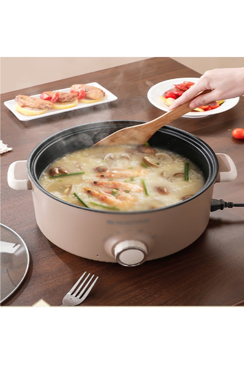 Arabest Household electric cooking pot for 1-2 people, multifunctional electric frying pan, electric hot pot, large capacity electric steaming and cooking integrated pot, with three adjustable levels - Image 4