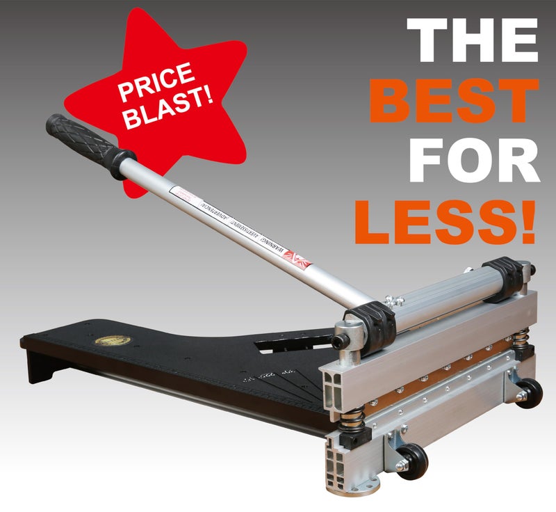 CUTTEREX 13" Laminate Floor Cutter, Vinyl Floor Cutter - Meet Multi-Angle/Length Cutting, A Flooring Tool also Cuts-Engineered Wood Floor, LVP, VCT, SPC, WPC, Long Life HSS Blade Mounted! - Image 3