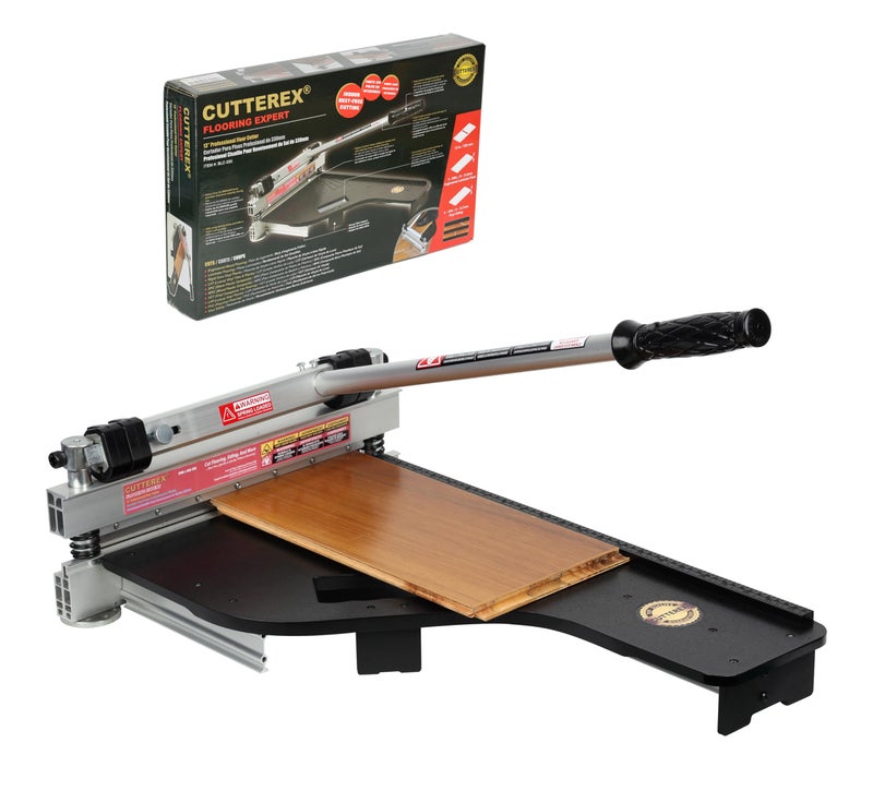 CUTTEREX 13" Laminate Floor Cutter, Vinyl Floor Cutter - Meet Multi-Angle/Length Cutting, A Flooring Tool also Cuts-Engineered Wood Floor, LVP, VCT, SPC, WPC, Long Life HSS Blade Mounted! - Image 2