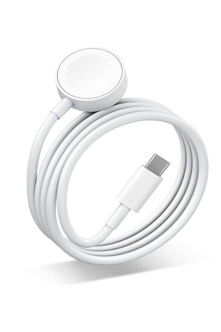 شاحن مغناطيسي سريع لساعة Apple Watch، متوافق مع سلسلة 8/7/6/5/4/3/2/SE، كابل شحن لاسلكي بطول 3.3 قدم (1 متر) لساعة iWatch - شحن محمول وفعال - Image 1