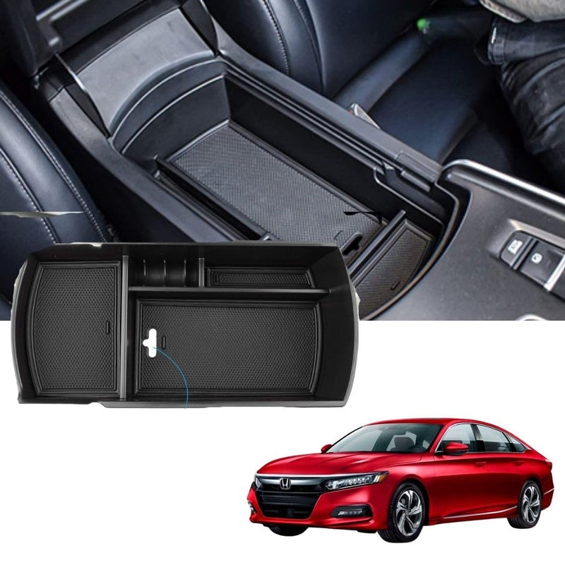 TRX AUTO Center Console Organizer For Honda Accord 2021 2022 2023 | Center Armrest Storage Box Organizer Tray | Honda Accord Accessories | - Image 1