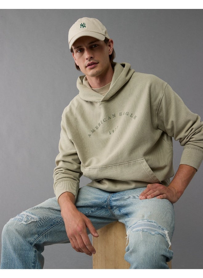 American Eagle AE Heavyweight Fleece Logo Graphic Hoodie  - Image 1