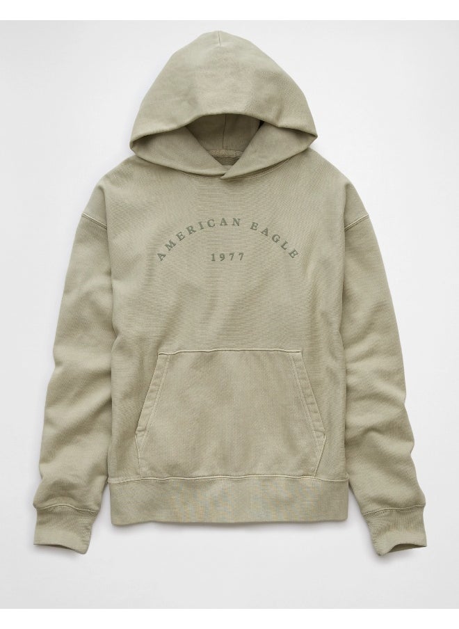 American Eagle AE Heavyweight Fleece Logo Graphic Hoodie  - Image 5