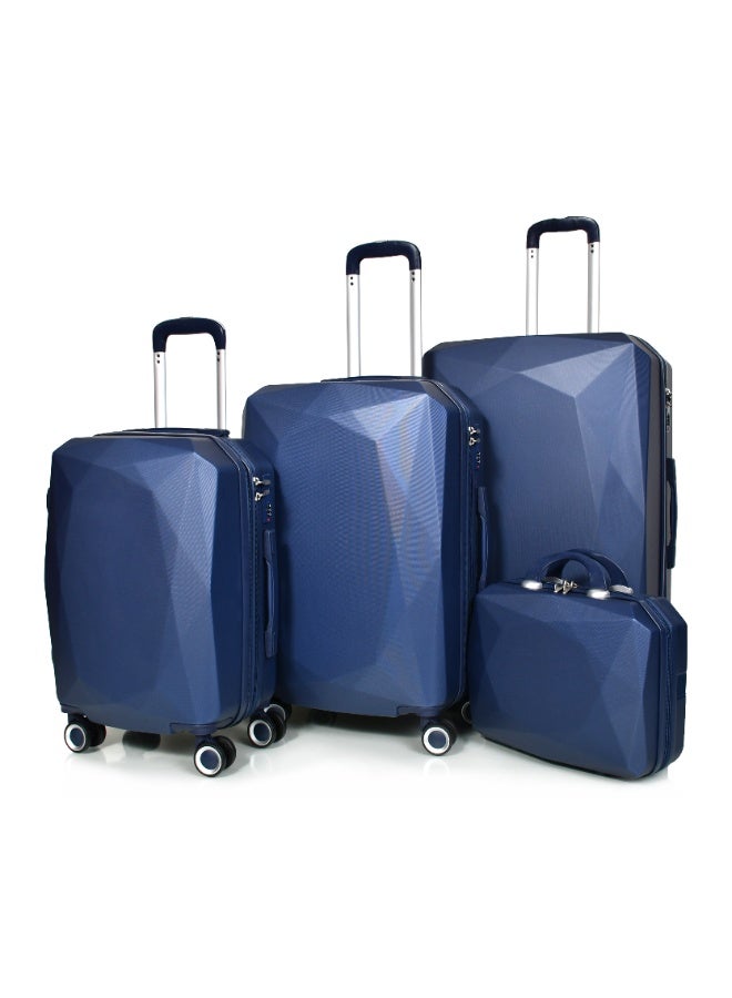 مورانو طقم شنط سفر من مورانو للجنسين من 4 قطع مقاس 28''-24''-20''-14'' أزرق كحلي - Image 1