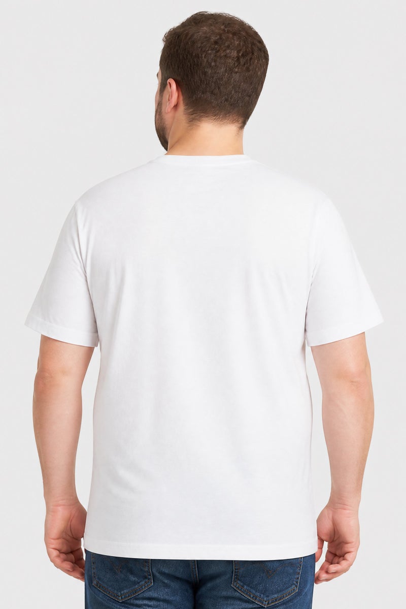 La Martina Men Crew Neck Short Sleeve Brand Logo T-Shirt, White - Image 4