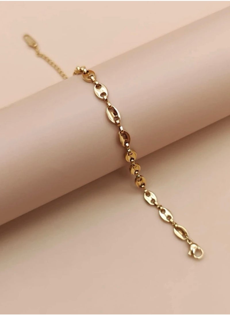 Blueline - 18k Gold Plated Stainless Steel Bracelet For Women - Image 1