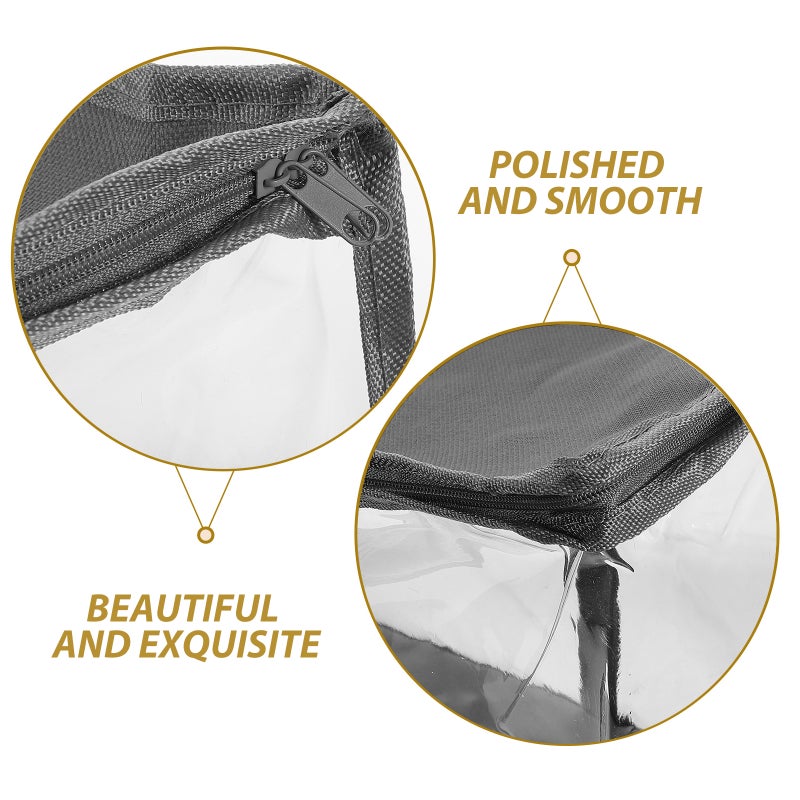Clear Book Storage Bags Transparent Organizing Bin With Zipper Handles Clothes Organizer Bag Closet Organizer Book Storage Container For Clothes Shoes Toys - Image 2