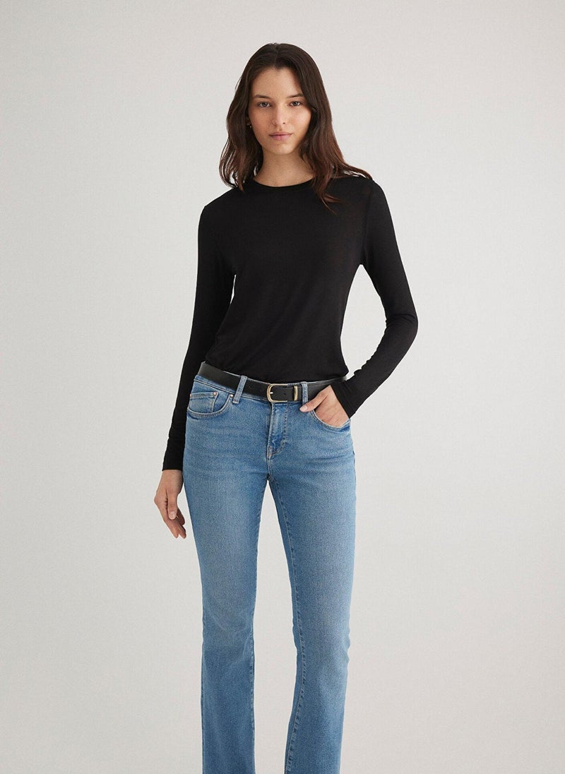 MAVI Long Sleeve Black T-Shirt - Image 1