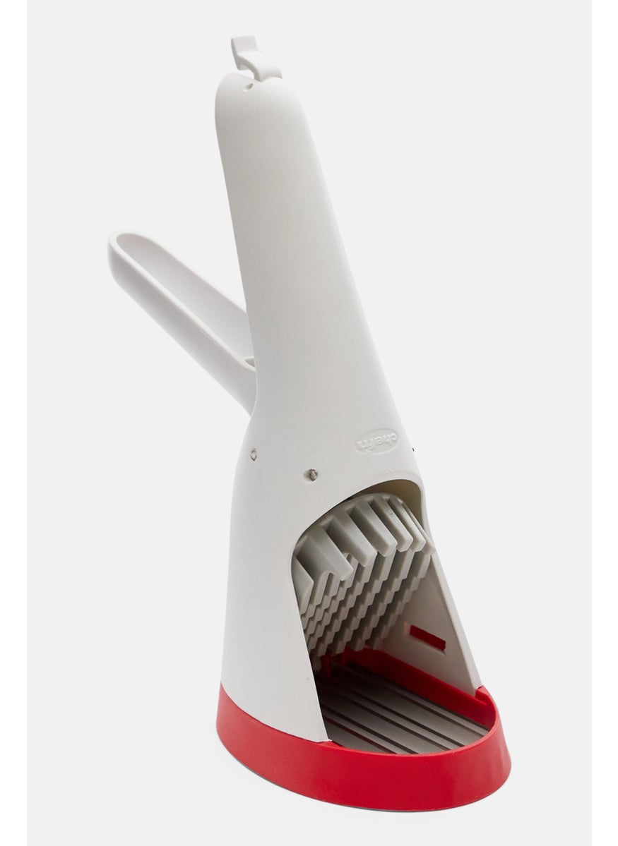 Hand-Held Slicer Strawberry Slicester, White