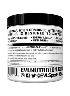 Evlution Stimulant Free Lean BCAA Powder Nutrition BCAAs Amino Acids Powder with CLA Carnitine and 2:1:1 Branched Chain Amino Acids Supports Muscle Recovery Fat Burn and Metabolism - Blue Raz  - Image 3