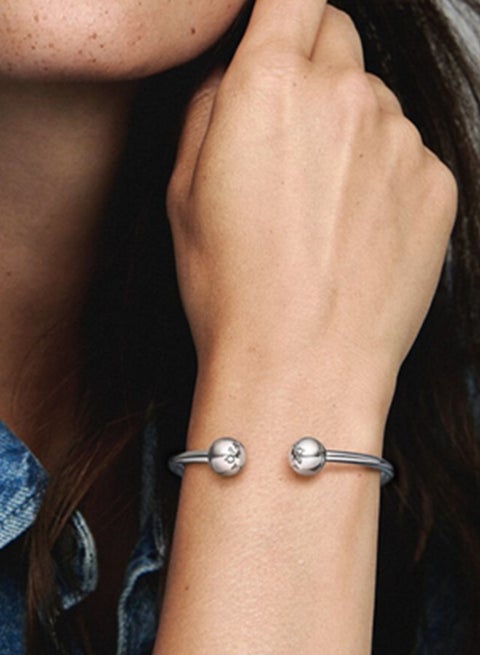 باندورا كلاسيك مفتوح السيدات 925 فضة سوار 596477