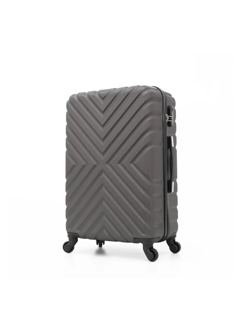 ديليكسي Hardside Luggage Trolley Bag 3 Pieces Set,Grey (S-20",M-24",L-28")