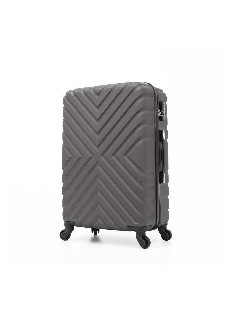 DILIXI Hardside Luggage Trolley Bag 3 Pieces Set,Grey (S-20",M-24",L-28")  - Image 2