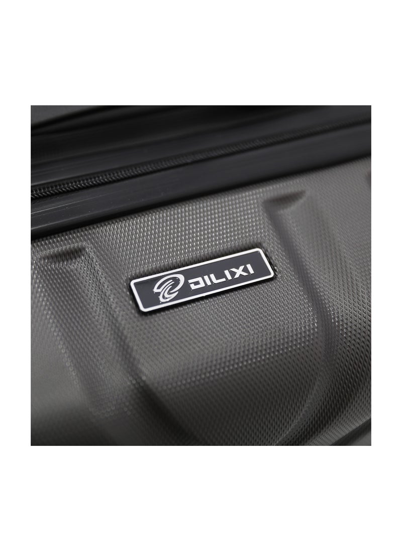 DILIXI Hardside Luggage Trolley Bag 3 Pieces Set,Grey (S-20",M-24",L-28")  - Image 4