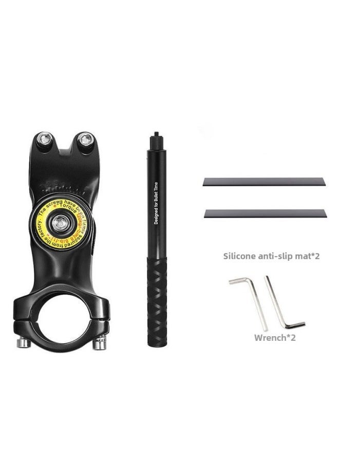 Aluminum Alloy Bicycle Mountain Bike Motorcycle Fixed Bracket Expansion Sports Camera Mobile Phone Modification Riding Accessories-Color:Set + Gopro Adapter - Image 1