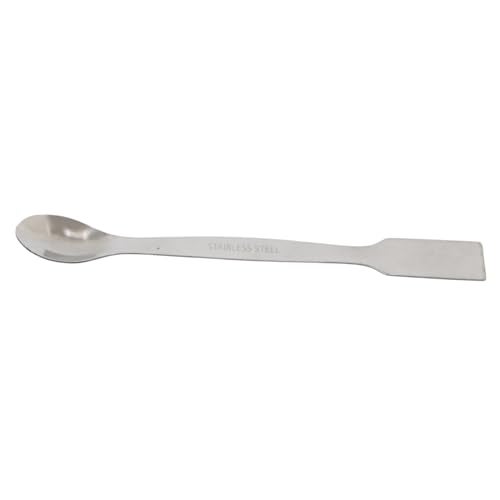 EISCO (Pack of 5) Stainless Steel Lab Spatula – 15cm, Dual-End Spoon & Flat Blade, Multipurpose Tool for Science Labs, Kitchen, Powder Mixing, Art, Resin, Crafting & Epoxy Work - Image 1