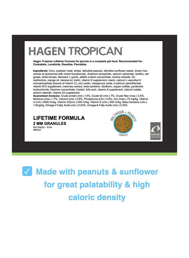 Hari Hagen Tropican Lifetime Formula Parrot Food, 8 Lb.  Hari Parrot Food With Peanuts & Sunflower Seeds And Balance Nutrition Levels - pzsku/Z7B87B4F4E46D35F2AAF2Z/45/_/1726219868/018fce40-a635-4781-8195-aeb19b8330b4