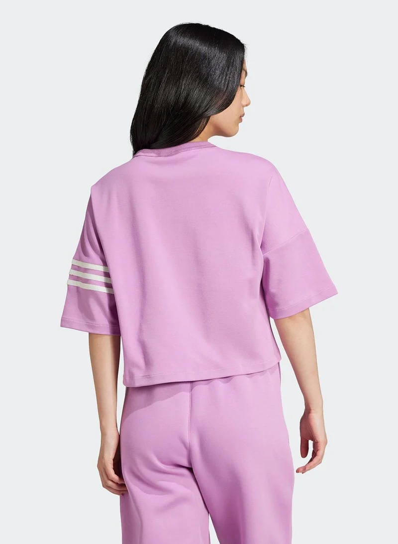 Adidas NEUCL TEE Purple Originals Women T-SHIRTS