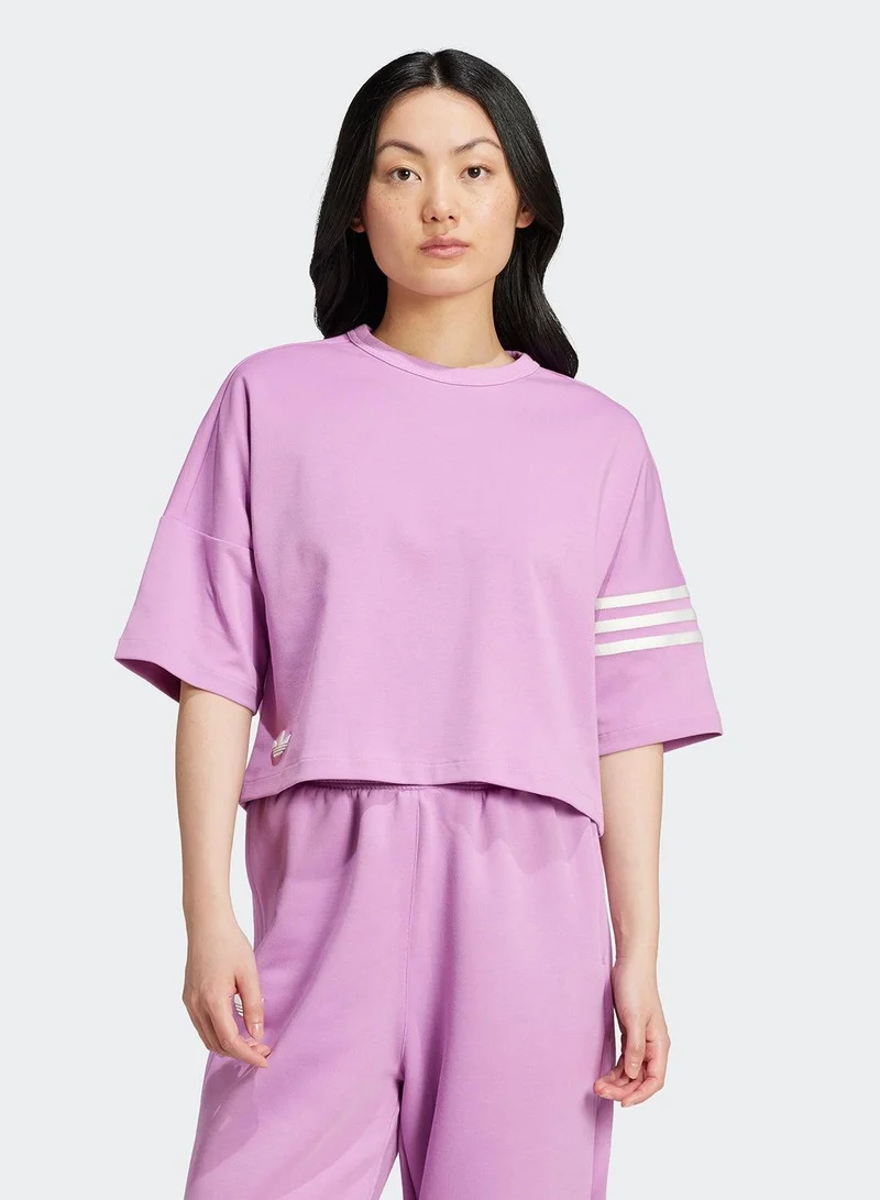 Adidas NEUCL TEE Purple Originals Women T-SHIRTS