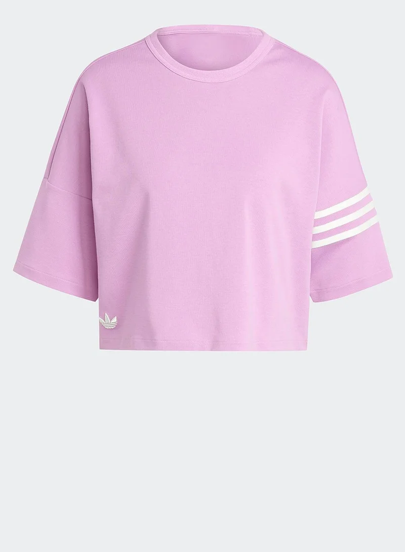 Adidas NEUCL TEE Purple Originals Women T-SHIRTS
