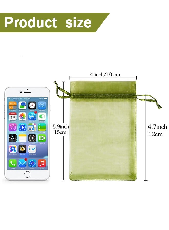 100Pcs 4x6 Fruit Protection Bags, Fruit Netting Bags, Garden Netting Bags with Drawstring for Protecting Fruits and Vegetables - Image 2