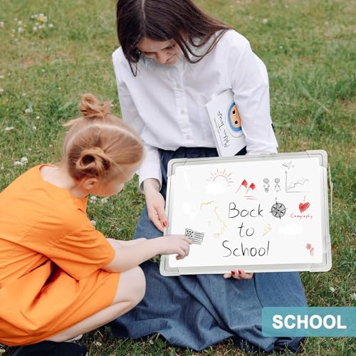 ECLET Aluminum Non Magnetic 1 X 1 Feet Double Sided White Board and Chalk Board Front Side Whiteboard Marker Surface and Back Side Chalkboard Surface ((1 X 1 Feet, Pack of 1 Item) (1 X 1) - Image 5