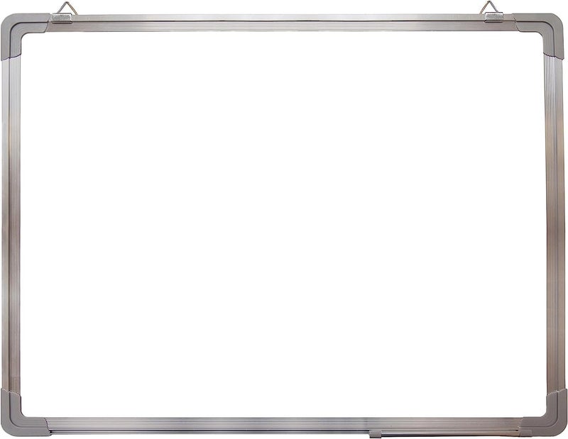ECLET Aluminum Non Magnetic 1 X 1 Feet Double Sided White Board and Chalk Board Front Side Whiteboard Marker Surface and Back Side Chalkboard Surface ((1 X 1 Feet, Pack of 1 Item) (1 X 1) - Image 1