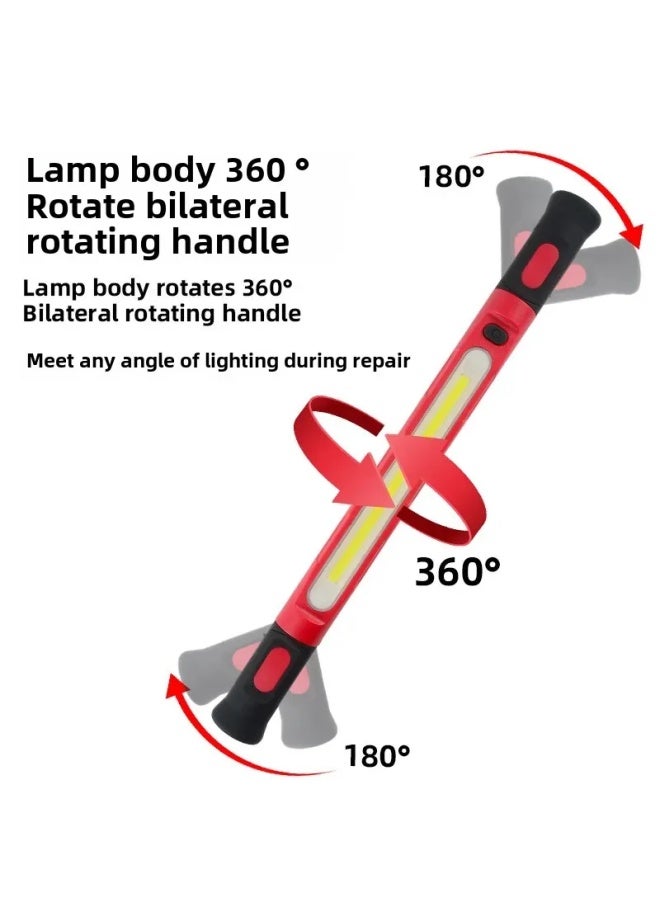 Loquat Waterproof Oil-Proof Car Engine Cover Repair Light With Retractable Bracket Charging Work Light For Motorcycle Equipment Accesso-Power:Auto Hood Light-Red -10W - Image 4