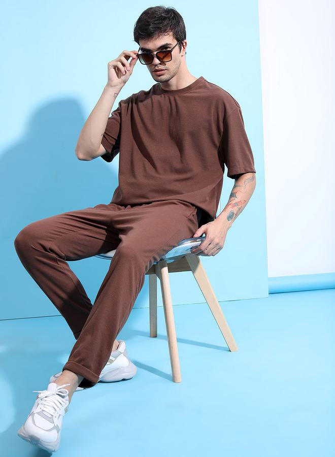 Ketch Textured Roll Up Hem Straight Fit Jogger - Image 2