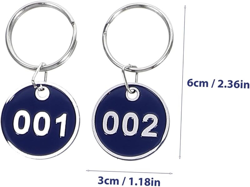 VALICLUD 30 Pcs Round Number Key Tags Labels for Home Office Organization - Image 3