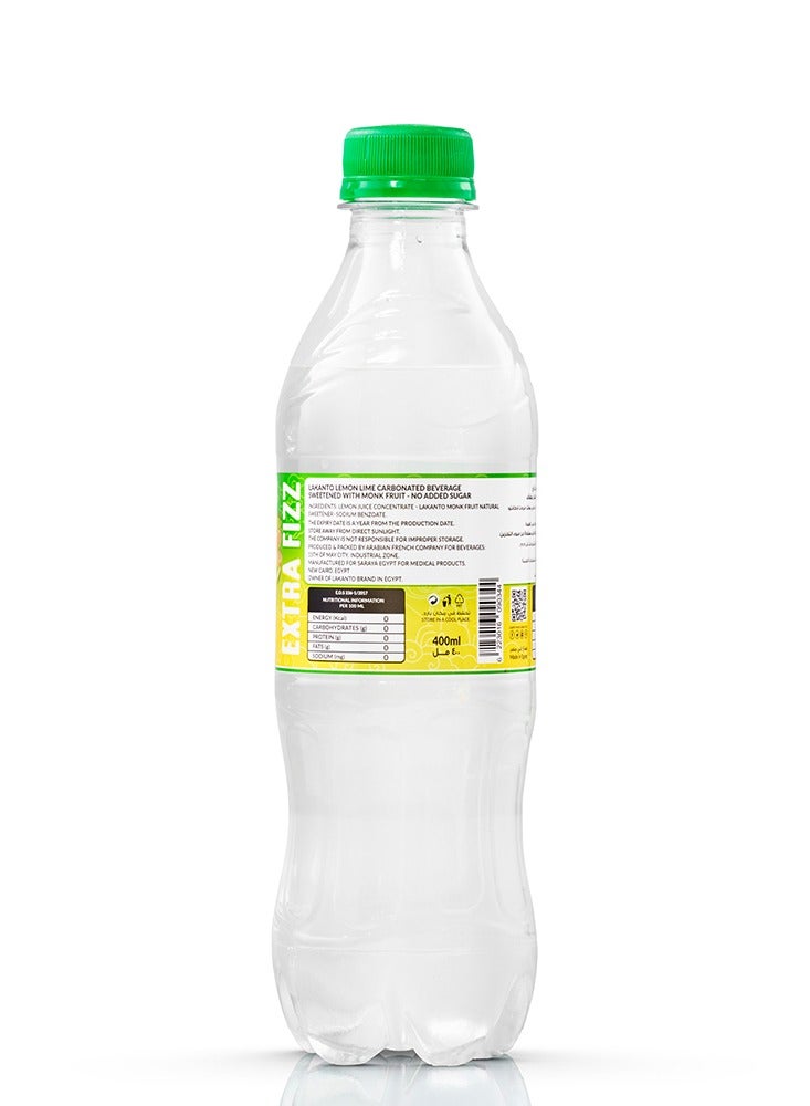 LAKANTO Naturally Sweetened Lemon Lime With Monkfruit - 400 ml - Image 2