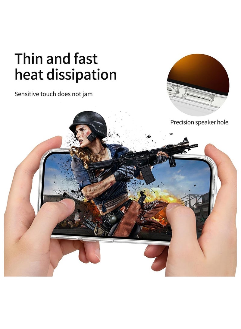 جراب شفاف لهاتف Samsung Galaxy S25 Plus، غطاء خلفي شفاف ناعم ومرن من مادة TPU مقاوم للصدمات متوافق مع هاتف Samsung Galaxy S25 Plus - Image 5