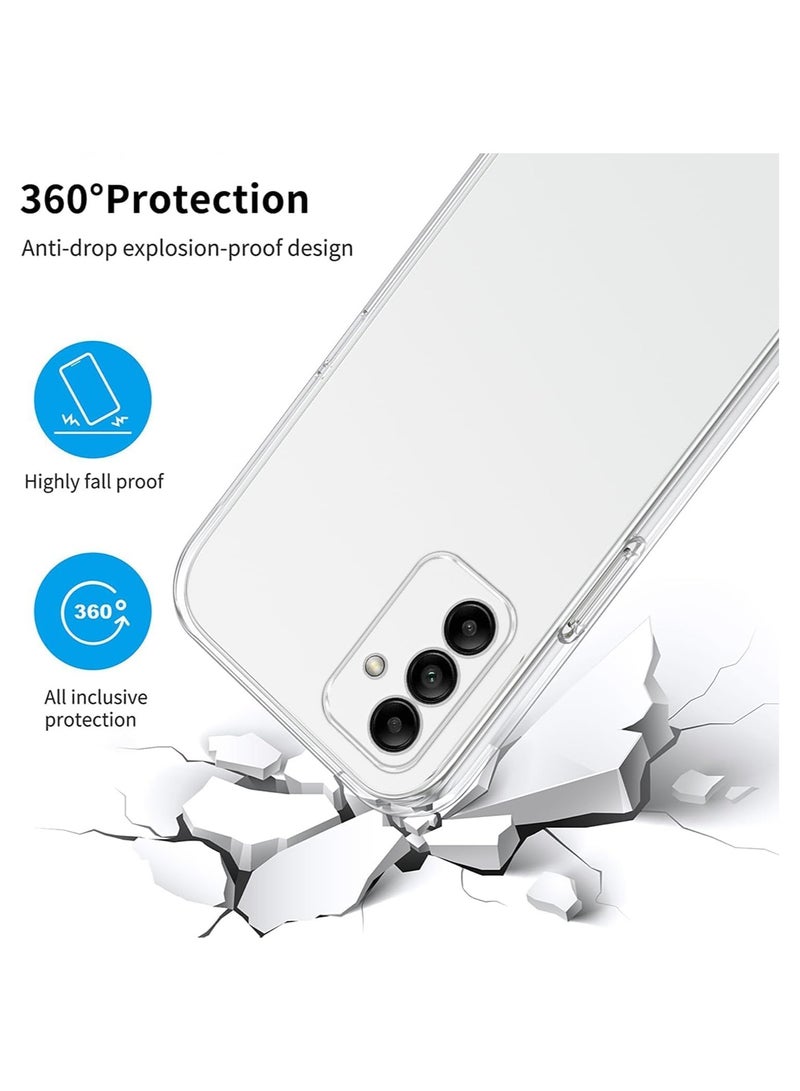 جراب شفاف لهاتف Samsung Galaxy S25 Plus، غطاء خلفي شفاف ناعم ومرن من مادة TPU مقاوم للصدمات متوافق مع هاتف Samsung Galaxy S25 Plus - Image 4