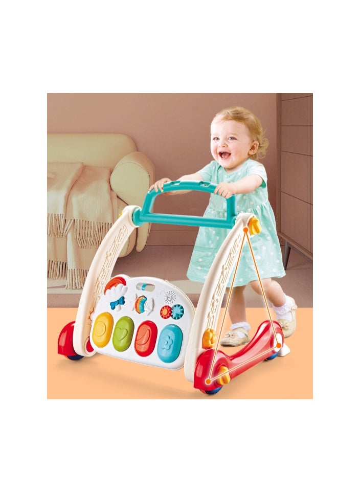 FIVESTAR TOYS Multifunctional 4-in-1 Baby Play Mat & Walker – Musical, Educational & Fitness Toy  - Image 1
