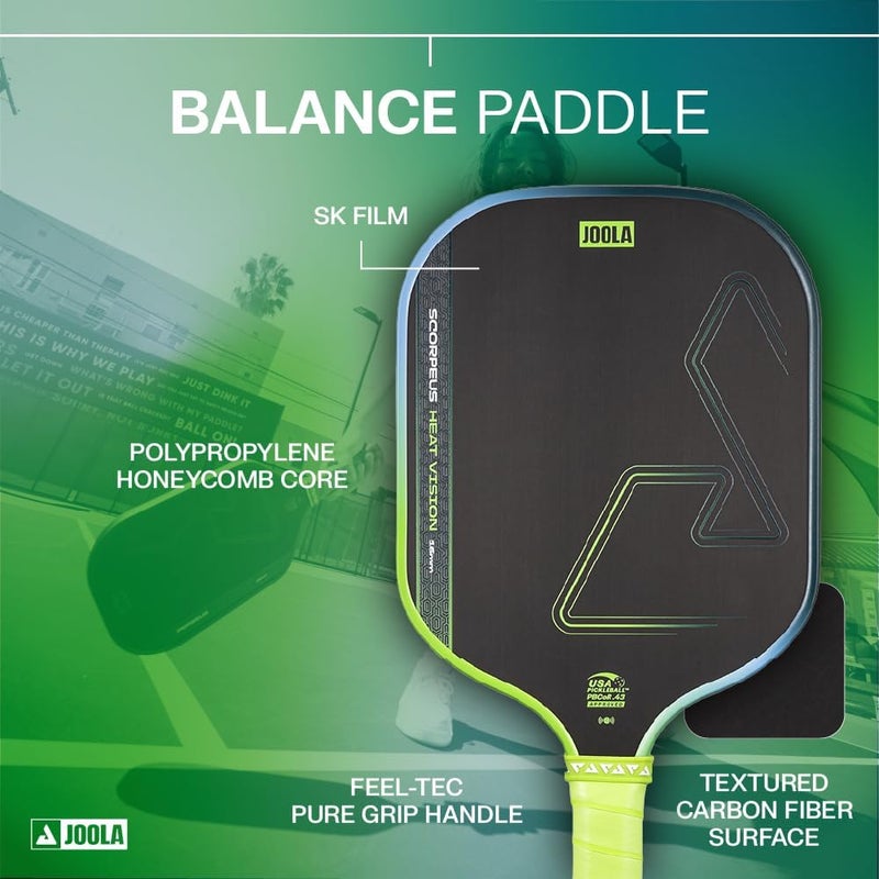 JOOLA Double Vision 16mm Pickleball Paddle - Aramid Surface for Enhanced Control - USAP Approved - Image 3