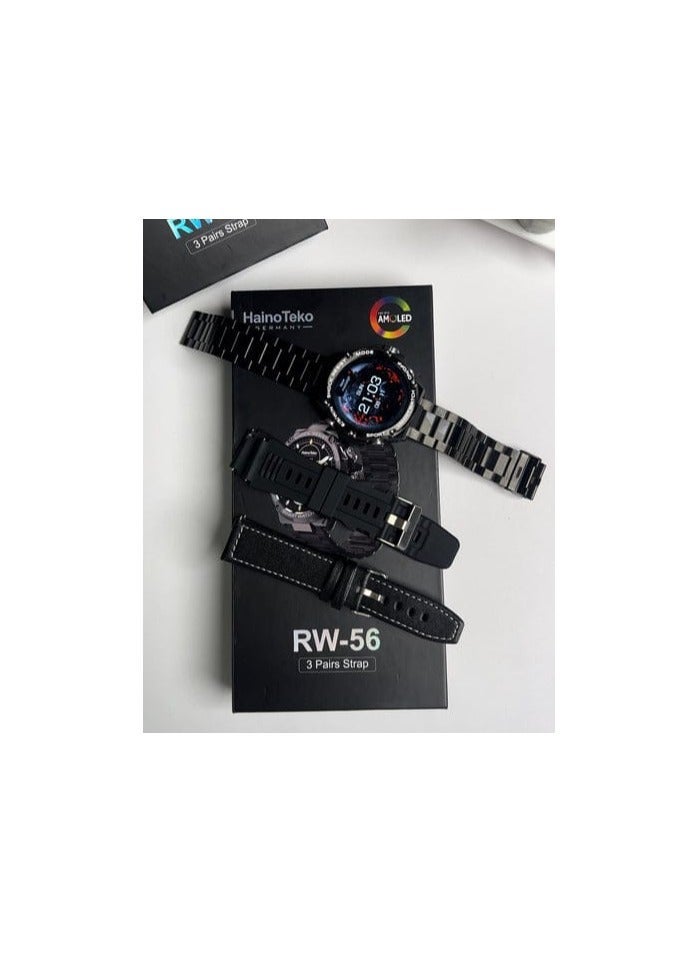 Haino Teko RW-56 Smart Watch Luxurious Metal Design and Exceptional Performance Full Metal Design Heart Rate and Oxygen Measurement Multiple Sports Modes - Image 2