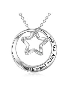 WINNICACA WINNICACA Hamilton Musical Merchandise 925 Sterling Silver Not Throwing Away My Shot Necklace for Women Hamilton Jewelry Gifts Broadway Musical Hamilton Gifts  - Image 1