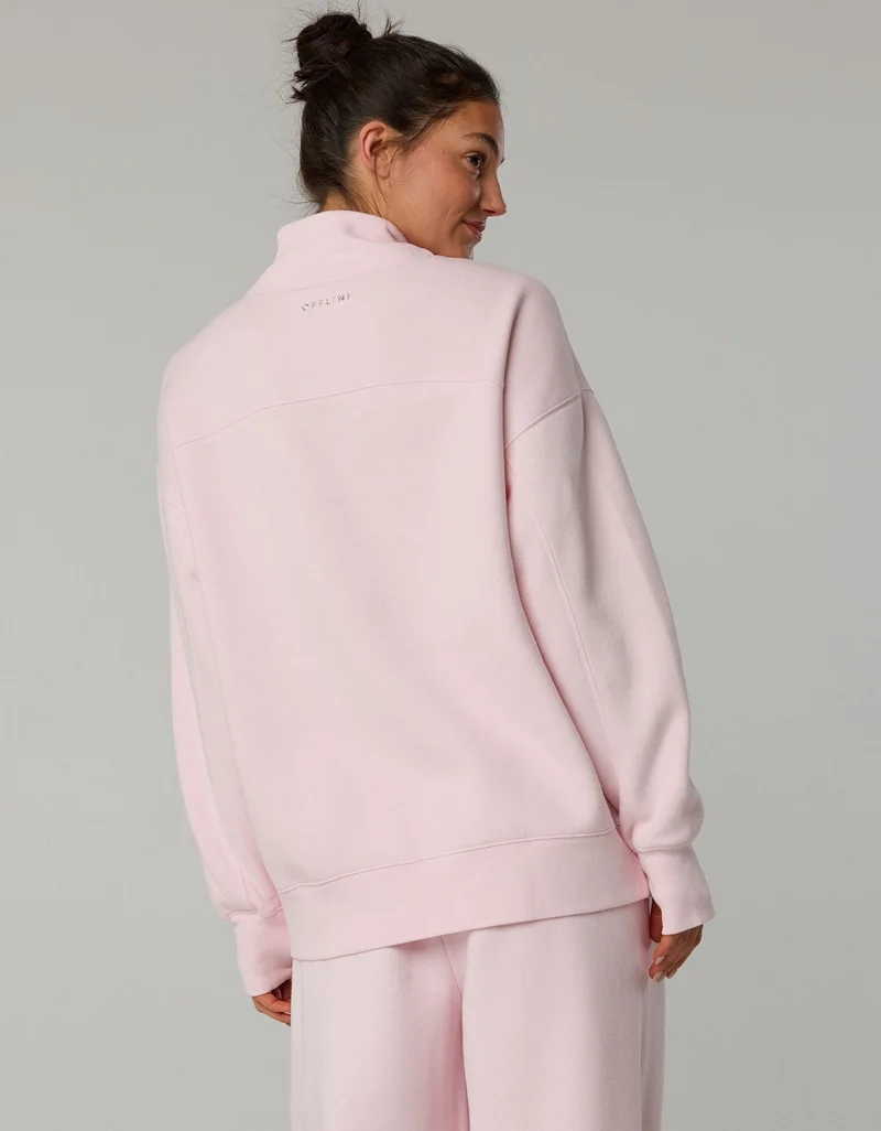 Aerie  OFFLINE By Aerie Cloud Fleece Oversized Mockneck Sweatshirt for Women | Best Price UAE