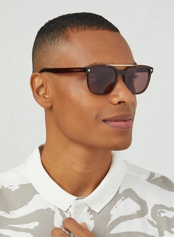 30Sundays 30Sundays M.V.P.,Men Sunglasses, Aviator Sunglasses, UV Protection: UV400 (Brown,Brown)