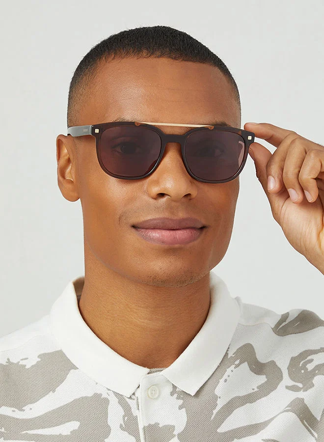 30Sundays 30Sundays M.V.P.,Men Sunglasses, Aviator Sunglasses, UV Protection: UV400 (Brown,Brown)